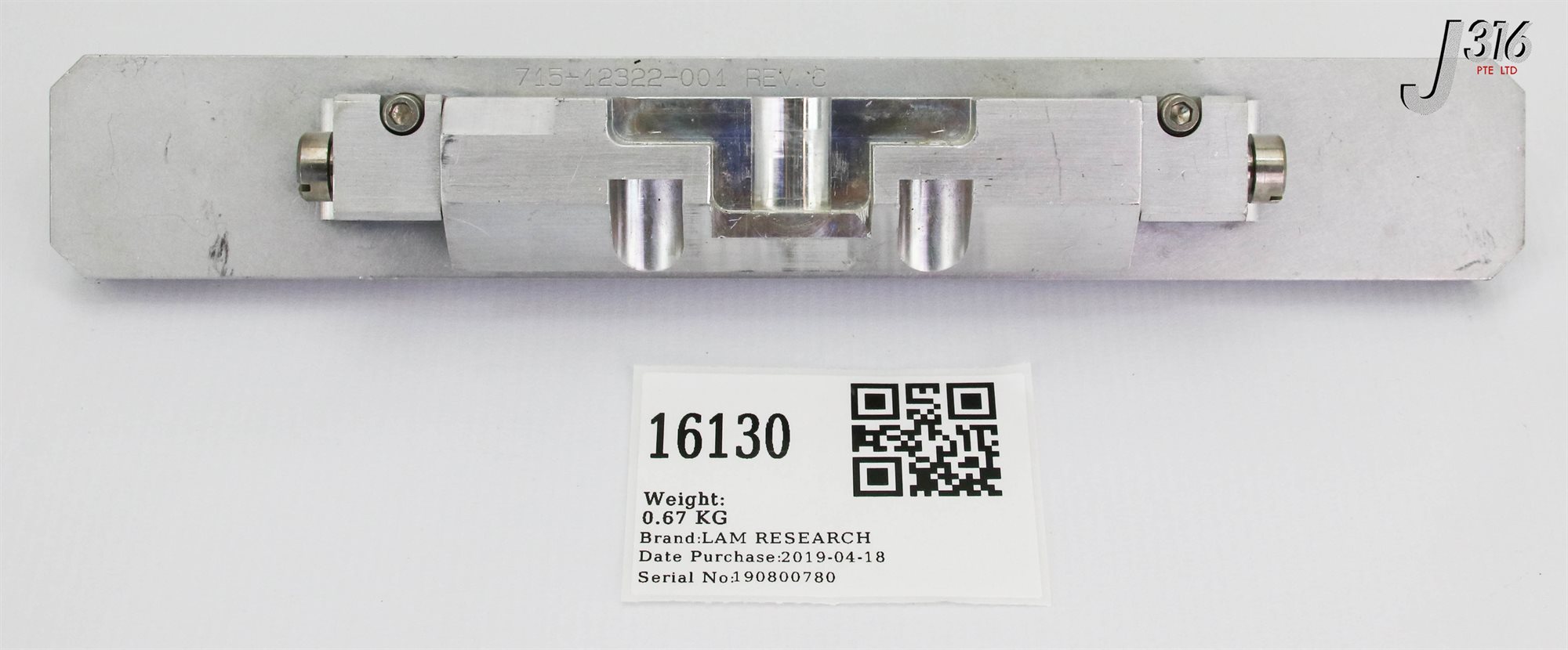 【専用】316 16130 LAM RESEARCH PLATE, OUTER GATE 715-012322-001 | eBay